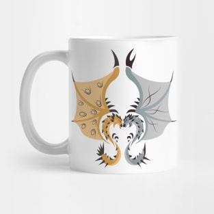 Heaven and Earth - Gold Rathian & Silver Rathalos Mug